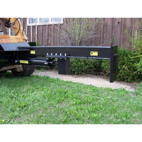 wood splitter for a skid steer|skid steer wood splitter attachments.